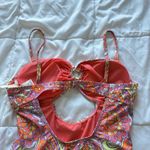 Jessica Simpson  Womens Size XL Paisley Pink One Piece Swimsuit Summer Beach Photo 5