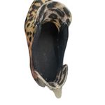 J.Crew women's chelsea cheetah casual fashion rain boots 1" heel size 7 Photo 5