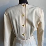 Alex de Bolzan sz 6 Vintage buttoned back belted 100% pure wool dress Photo 6