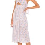 Majorelle  Florian Midi Dress in Pastel Plaid XS Photo 1