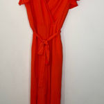 MSK Jumpsuit Orange Crop Wide Leg M Size M Photo 0