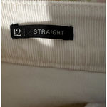 Talbots  Womens Casual Pants Size 12 Cream Corduroys Straight Leg Mid Rise Photo 2