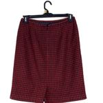 Vintage Red Plaid Norton McLaughton Skirt 12 Photo 1