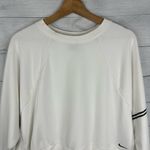 Nike Pro Womens size XL Dri-FIT Get Fit Crew Sweatshirt Cropped dd1955 White Photo 2