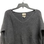 Wilfred Free  LARGE Gray V Neck Knit Italian Yarn Sweater 100% Wool - FLAWED Photo 2