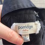 Anthropologie Porridge Womens Black Cropped Tank Top Lacey Back Ribbed Front Size Small Photo 5