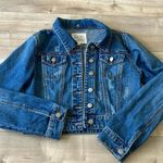 THREAD & SUPPLY BLUE CROPPED DENIM JACKET Sz M Size M Photo 0