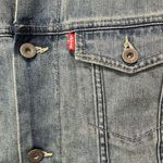 Levi's  Women's Sherpa Denim‎ Jacket Size L Bomber Trucker Grunge Americana Retro Photo 6