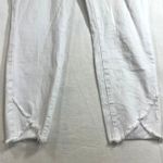 Judy Blue LA 32 White Jeans Skinny Fit Distressed Frayed Hem Cotton Stretch Soft Photo 2