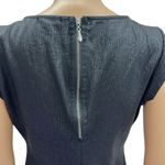 Bebop  Black Leather Look Cap Sleeve Zip Back Stretch Mini Dress Size Large Photo 6