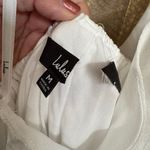 Lulus  Corfu Charm Ivory O-Ring Halter Maxi Dress White Beachy Flowy Medium Photo 4