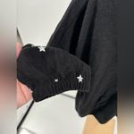 Love Lace black long sleeve fleece lightening bolt and stars top size 2X Photo 7