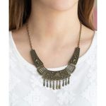 Paparazzi Steer it Up Brass Necklace (97) Photo 0