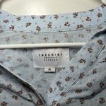 The Shirt By Rochelle Behrens The Tiered Sleeve Shirt Blue Size XS Photo 4