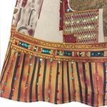 Lucy | Egyptian Print Sequin Skirt Red Photo 1