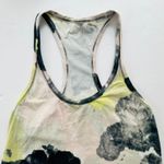 Lululemon Cotton Racerback Tank Top Size 12 Citron Tinted Watercolor *OG Lulu* Photo 1