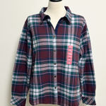Eddie Bauer Plaid Flannel Snap Button Fleece Lined Shirt Jacket Shacket XXL NWT Photo 0