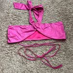 Fiestar Pink Self Tie Bandeau Top Photo 1