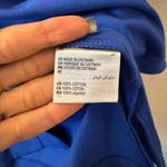 Karen Scott Royal Blue Short Sleeve Cotton Shirt Large Photo 3