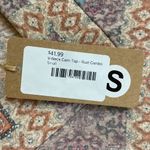 Twenty Second V-Neck Cami Rust Paisley Aztec Patchwork Print  Size Small NEW Photo 2