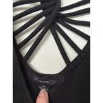 Forever 21 Vintage Y2K  Small Black Strappy Back Butterfly Cutout Mini Dress Photo 3