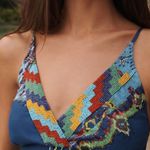 Anthropologie Barok Paris Sleeveless V-Neck Tiered Dress Maxi Photo 2