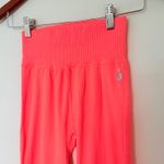 Free People  Movement Neon Coral Good Karma Flare Soft Stretch Active Pants XS/S Photo 3