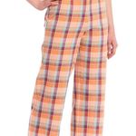 Billabong x salty blonde break linen plaid pants Photo 0