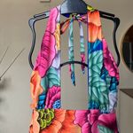Mara Hoffman  floral one piece bathing suit "Flora" Halter size‎ S Photo 9