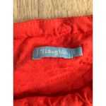 J. McLaughlin  Halter Top Sleeveless‎ Textured Blouse Coral Red XL Photo 3