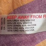 Anthropologie By Grommet Halter Stripe Linen Maxi Dress Lilac & Peach Size Large Photo 12