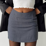 Princess Polly  Shelby Mini Skirt in Greyb Photo 0
