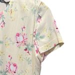 ZARA  NWT Floral Print Satin Effect Dress Cut-Out Details Size Medium Photo 6