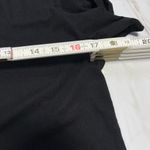 Anthropologie NWT By Black V neck Slub Cotton tshirt Buckle sleeve size Small Photo 6