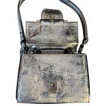 MM6 Maison Margiela Metallic Silver Buckle Shoulder Bag Photo 2