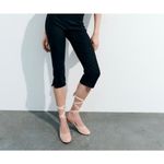 ZARA Nwot  ballet flats with ankle wrap sz 38 Photo 4