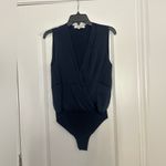 Favorite Daughter The Sleeveless Date Blouse Bodysuit Blue Photo 1