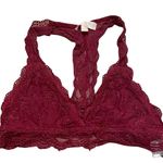 Francesca's Francesca’s Maroon Lace Bralette Top Small Photo 0