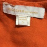 Monteau Linen Rayon Blend  Orange Cap Ruffle Sleeve Midi Maxi Dress Womens Small Photo 5