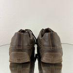 Arizona Jean Company ARIZONA Vintage 2000s Brown Leather Suede Lace Up Casual Bowler Oxford Sneakers Photo 3