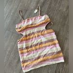 Aerie  beige striped mini lined dress 🌷 Photo 5