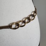 Nine West Bronze Metal Chain Boho Belt M/L Photo 2