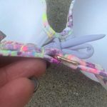 Victoria's Secret Victoria’s Secret 34C/M The Gorgeous Push-up Knockout Bikini Neon Splatter Foil Photo 5