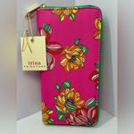 Trina Turk NWT  Large Pink Floral Wallet Photo 0
