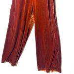 Cider New Y2K Orange Retro Boho Jumpsuit Velvet Wide Leg highwaist stretchy Photo 6