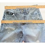 Kancan Slim Straight Jeans Medium Wash Distressed Frayed Hem 90s Denim Vibe 3/25 Blue Photo 5