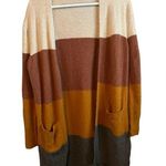 Madewell  Women Oversized Striped Cardigan Wool/Alpaca Blend Pockets XS Photo 0