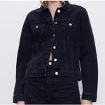 ZARA  Black Denim Jacket Photo 0