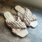 Bamboo  Beige Tan Braided Sandals size 8 Photo 0