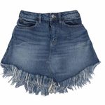 We The Free Free People  Bailey Denim Mini Skirt Photo 0